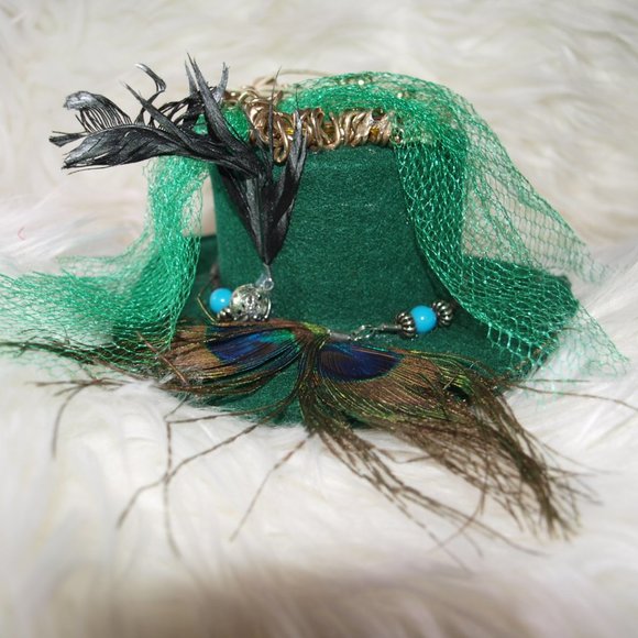 Grandma&Me Medium Forest Green Hat HANDMADE - Picture 5 of 11